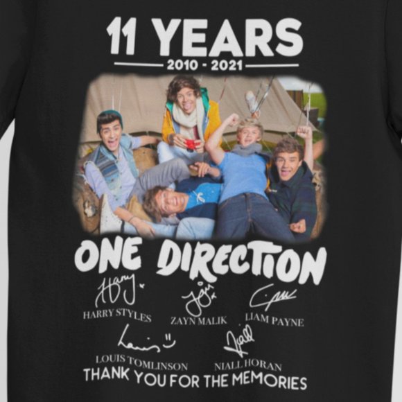 Vintage 11 Years One Direction 2010 - 2021 T-Shirt - Picture 2 of 3
